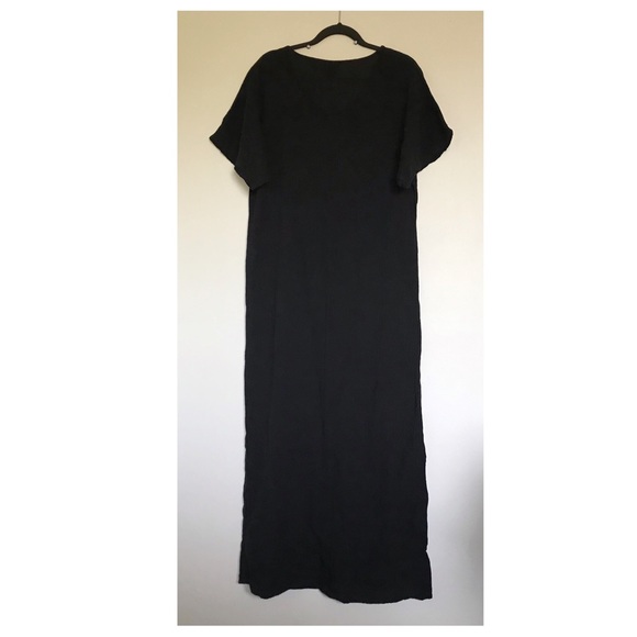 Dunes Relaxed Fashion Black Cotton Maxi Dress Beach Cover Up Resort - Picture 5 of 8
